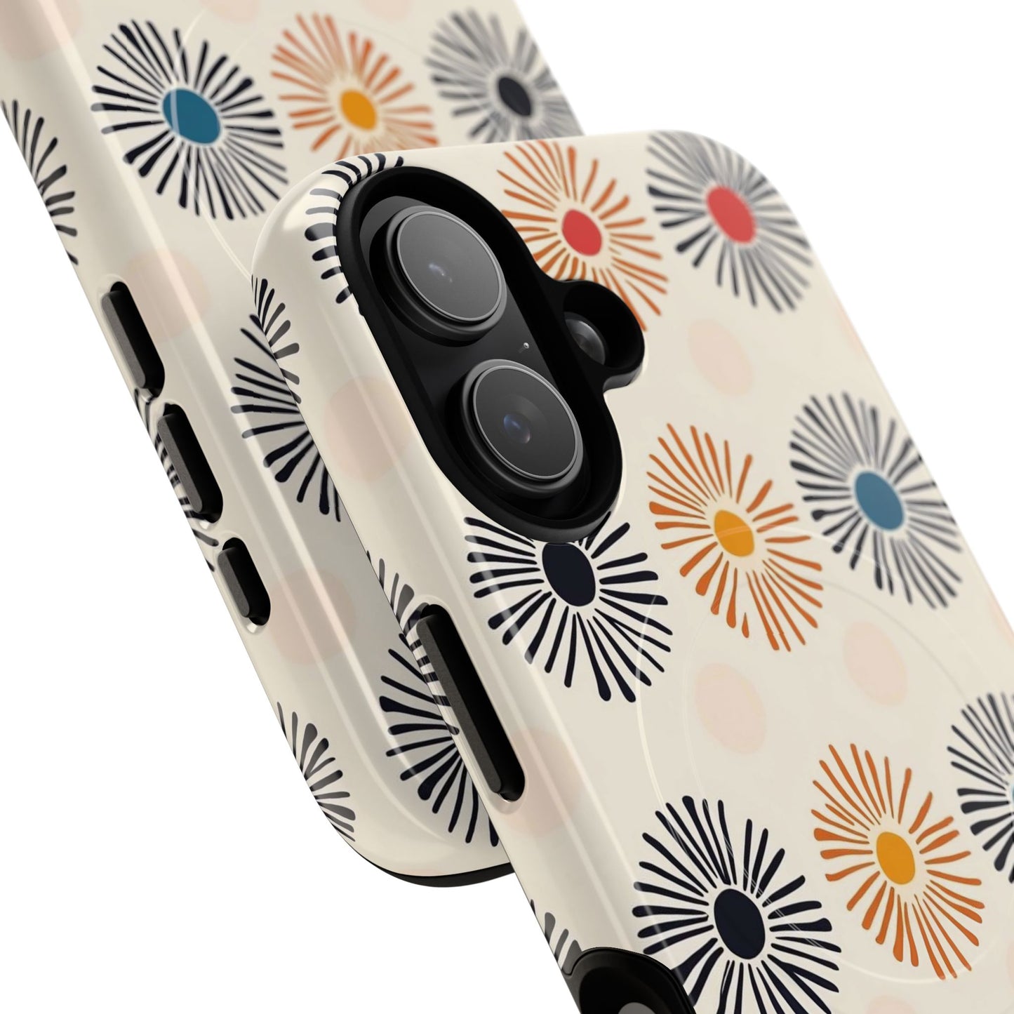 Burstwise Colorful Floral Tough Magnetic Case
