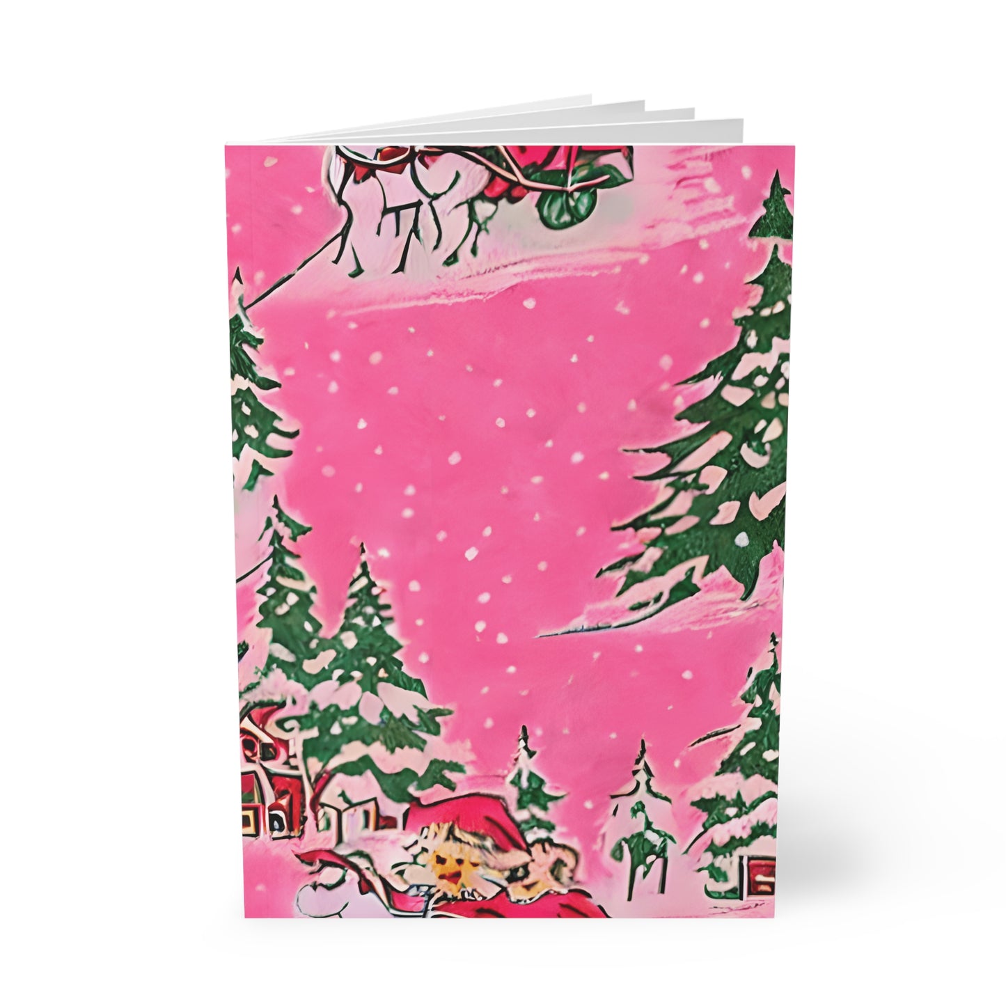 Vintage Christmas Softcover Notebook, A5