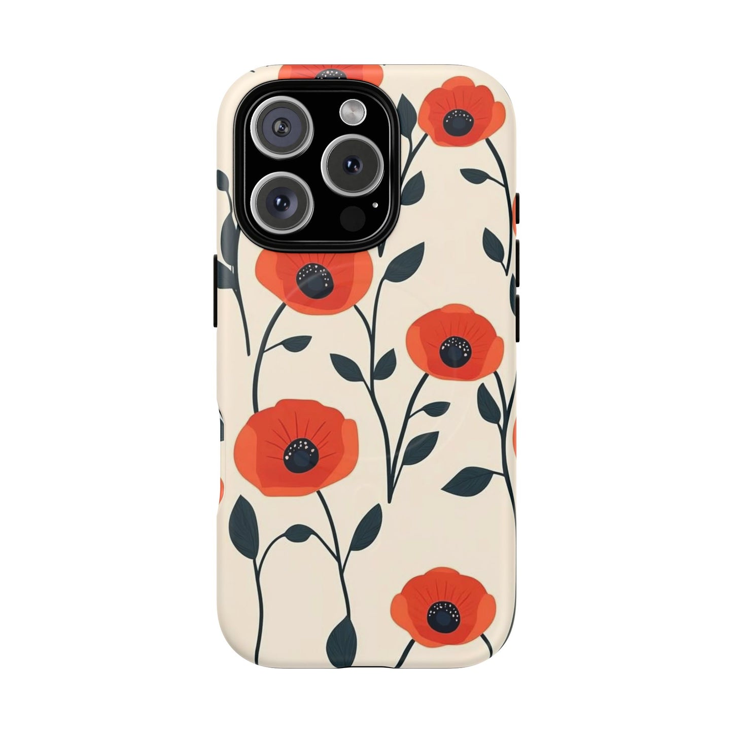 Poppy Fields Tough Magnetic Phone Case