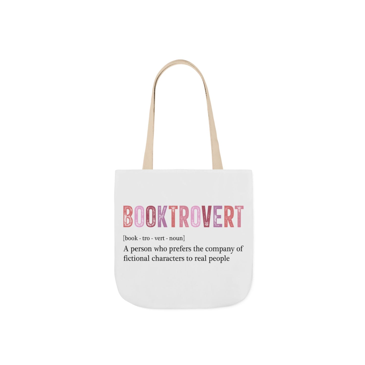 Book Lover's Canvas Tote Bag - Booktrovert