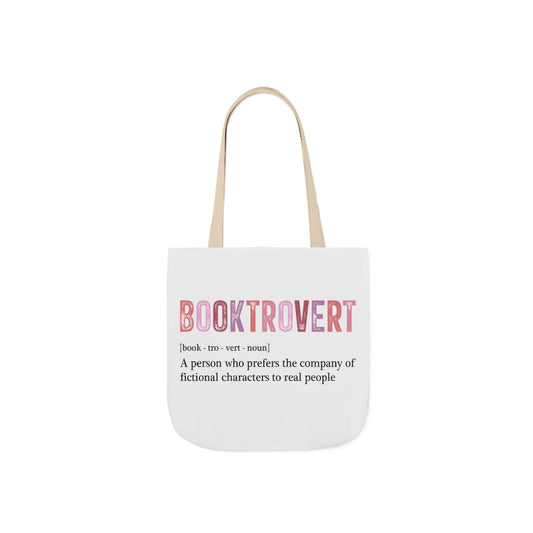Book Lover's Canvas Tote Bag - Booktrovert