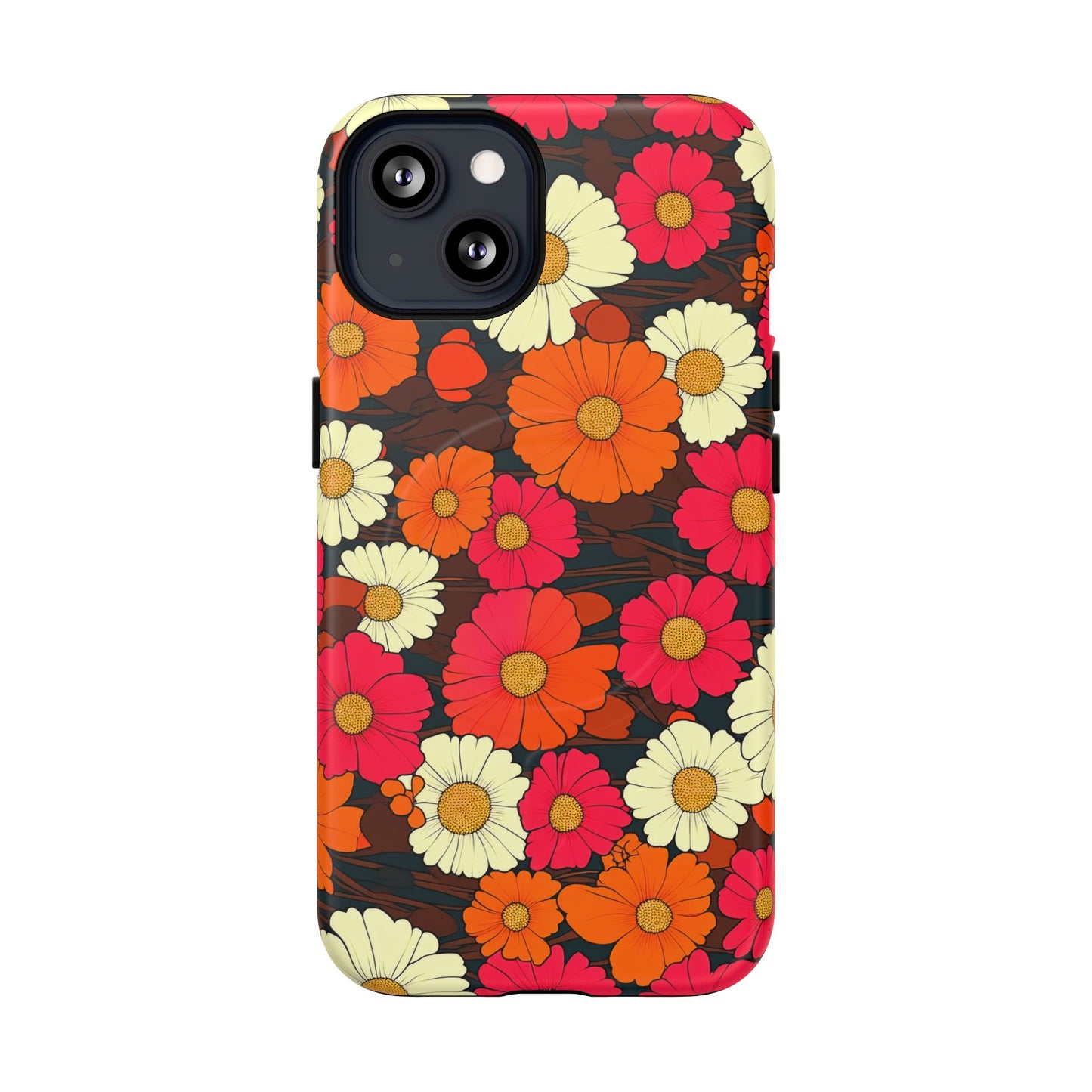 Flower Power Vintage Phone Tough Magnetic Case