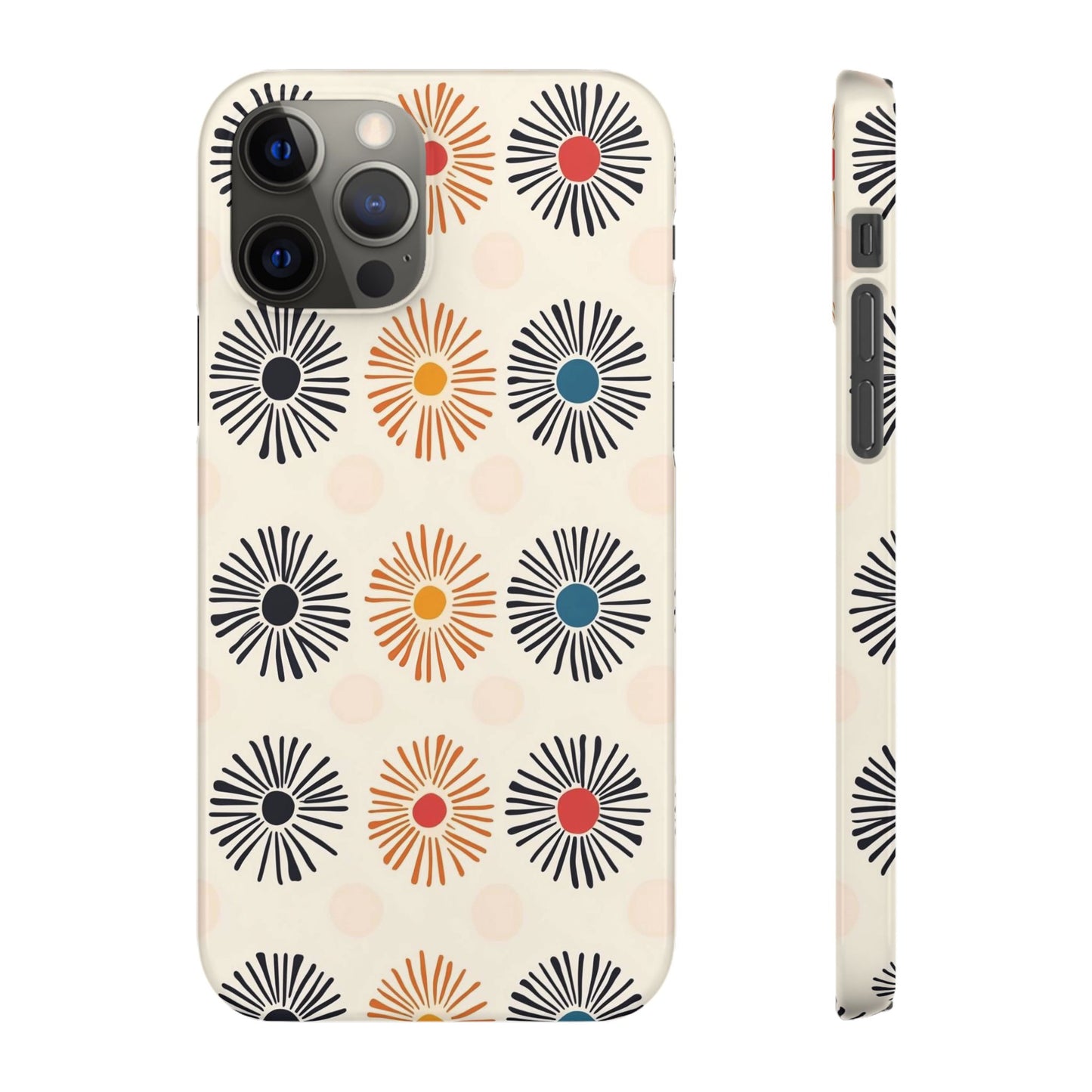 Burstwise Colorful Floral Snap Case