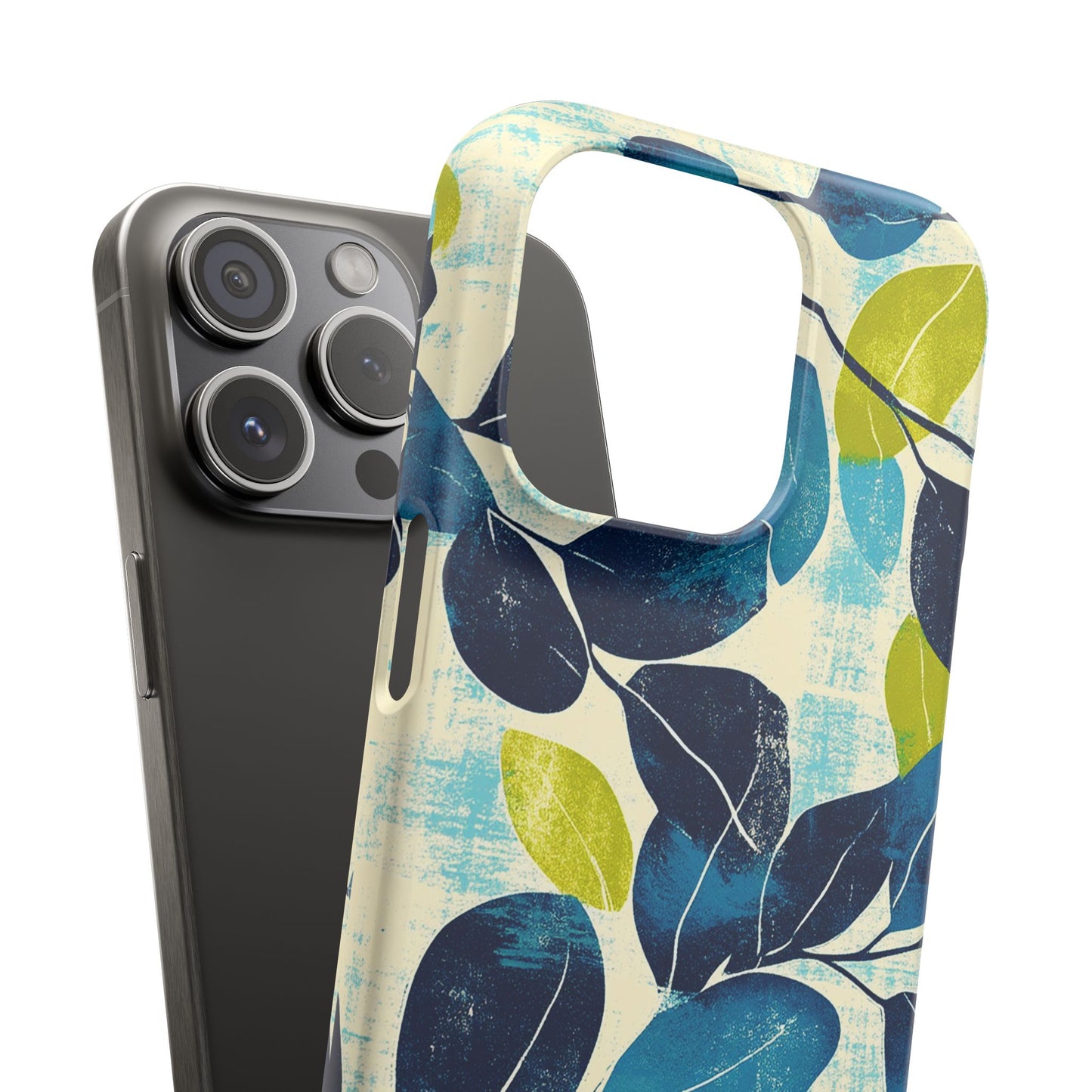 Retro Leaves Snap Phone Case