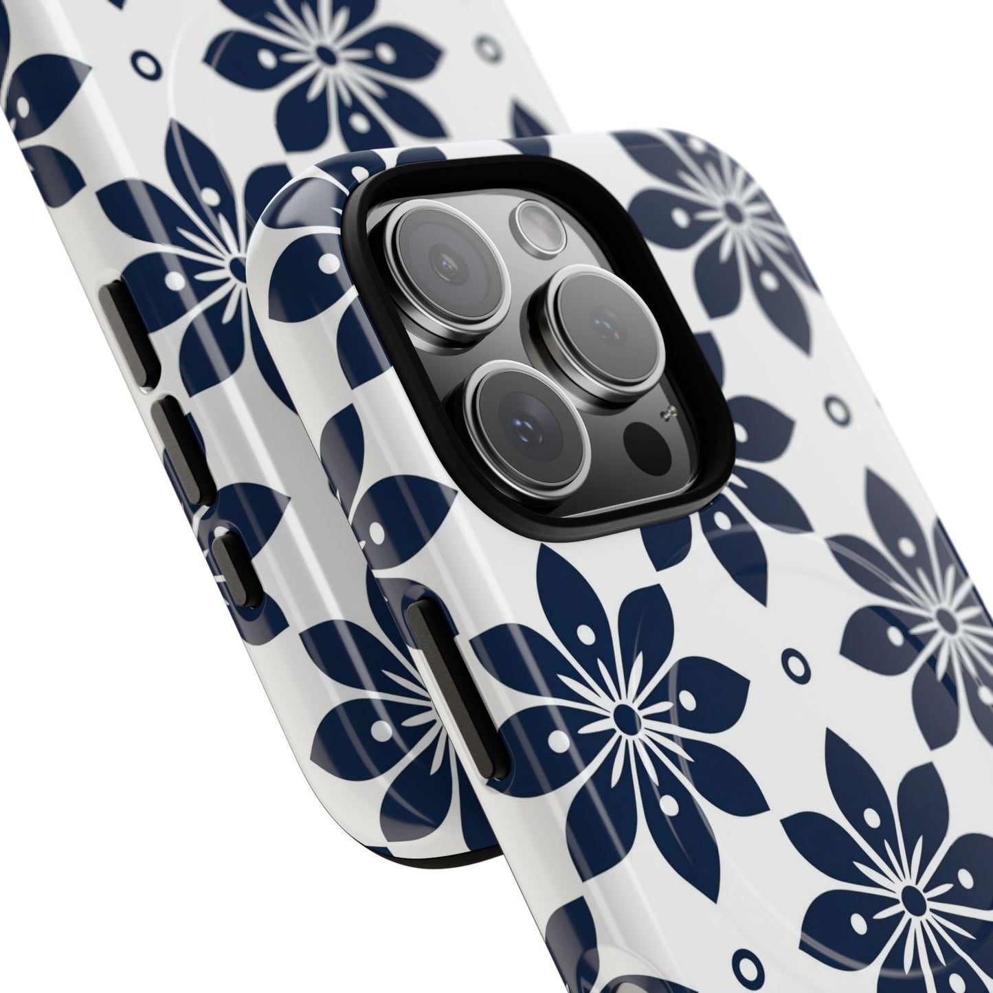 Azure Lattice Tough Magnetic Case