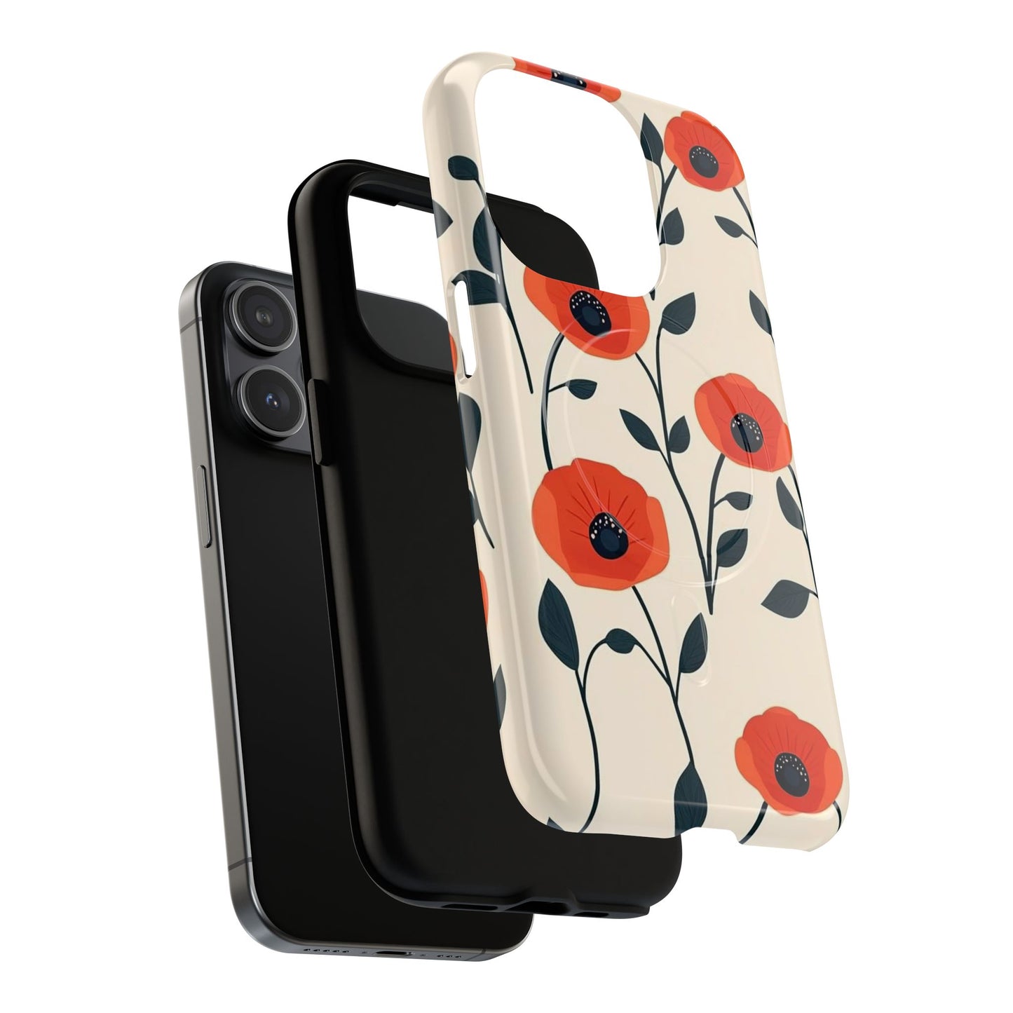 Poppy Fields Tough Magnetic Phone Case