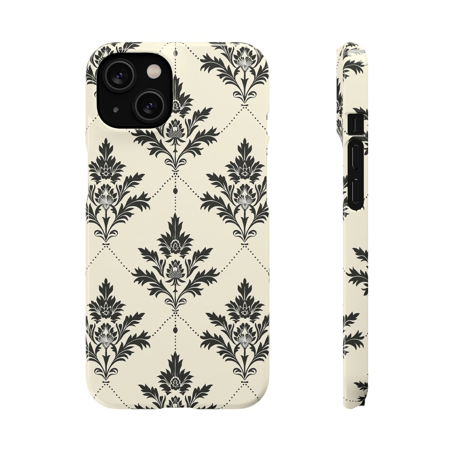 Midnight Damask Snap Case