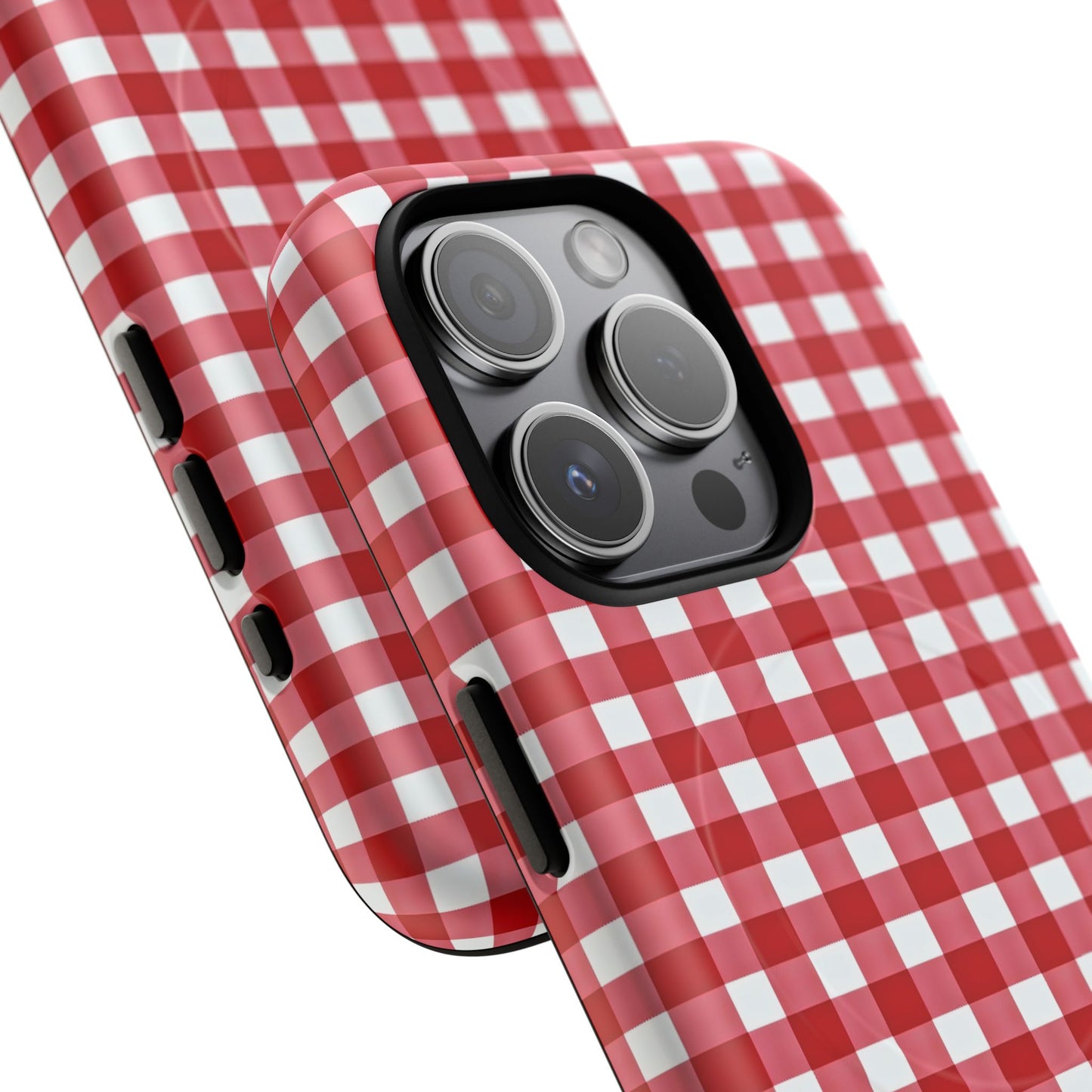 Red Plaid Tough Magnetic Phone Case