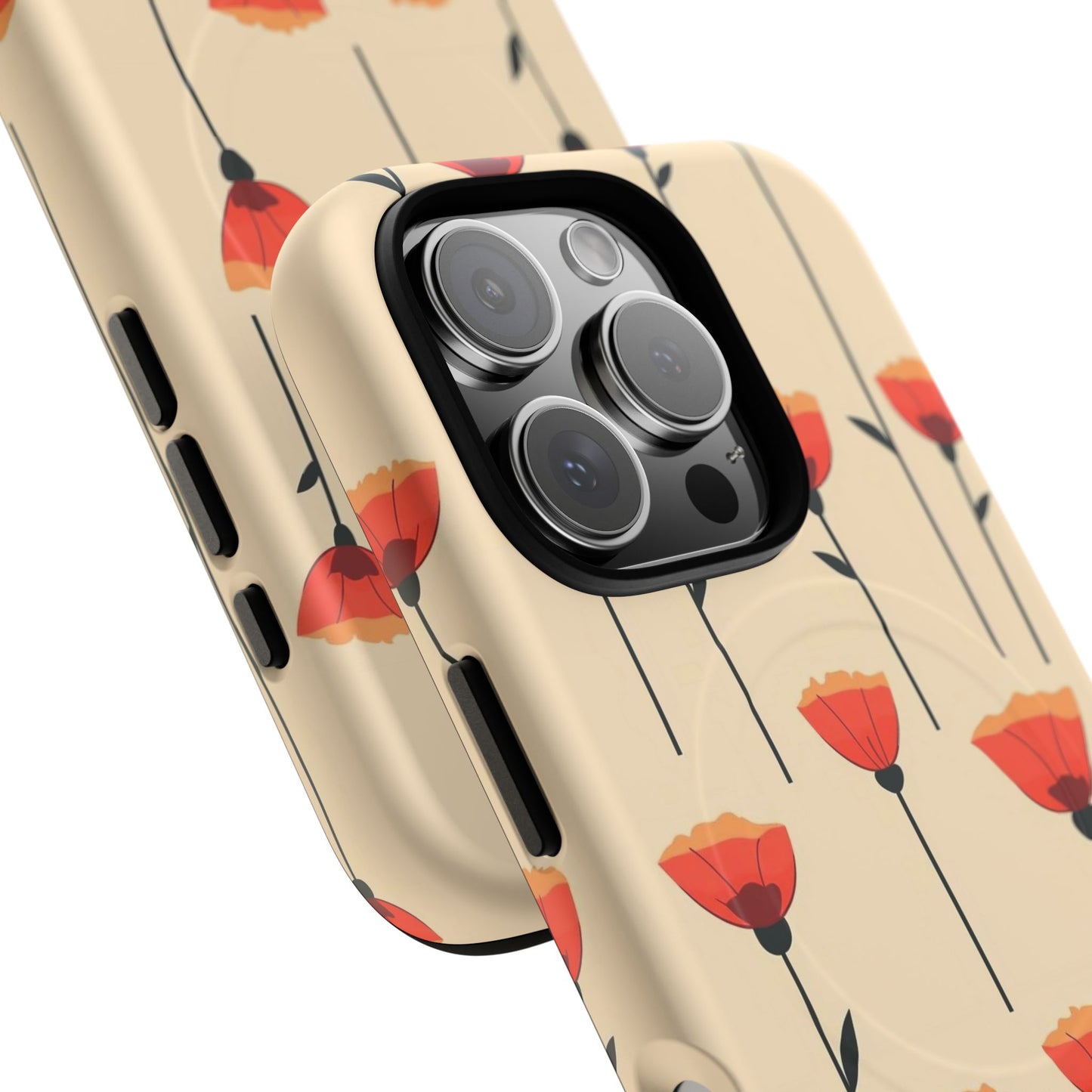 Poppy Line Tough Magnetic Phone Case