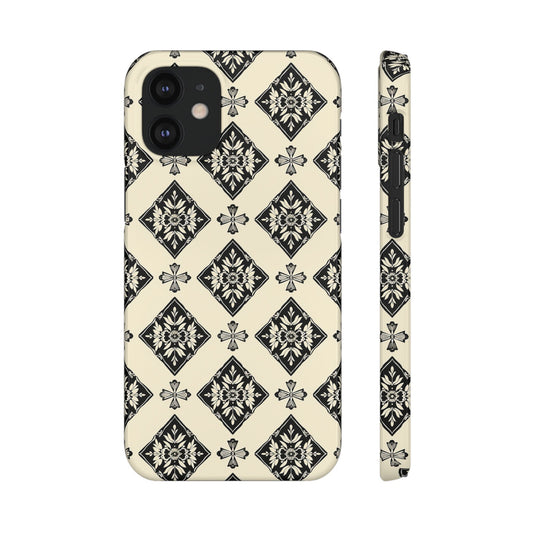 Flora Noir Snap Case