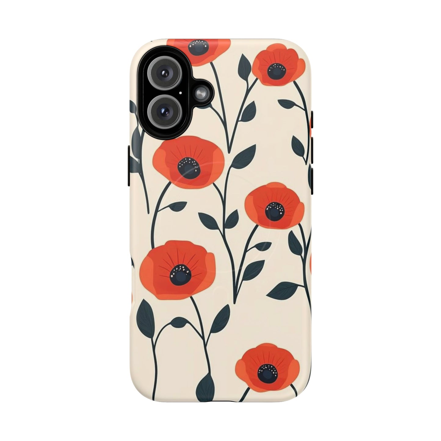 Poppy Fields Tough Magnetic Phone Case