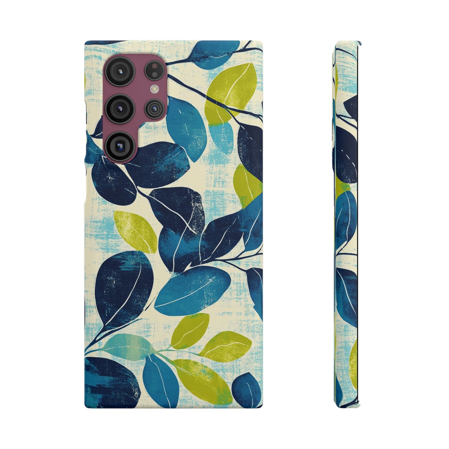 Retro Leaves Snap Phone Case