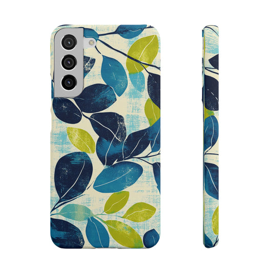 Retro Leaves Snap Phone Case