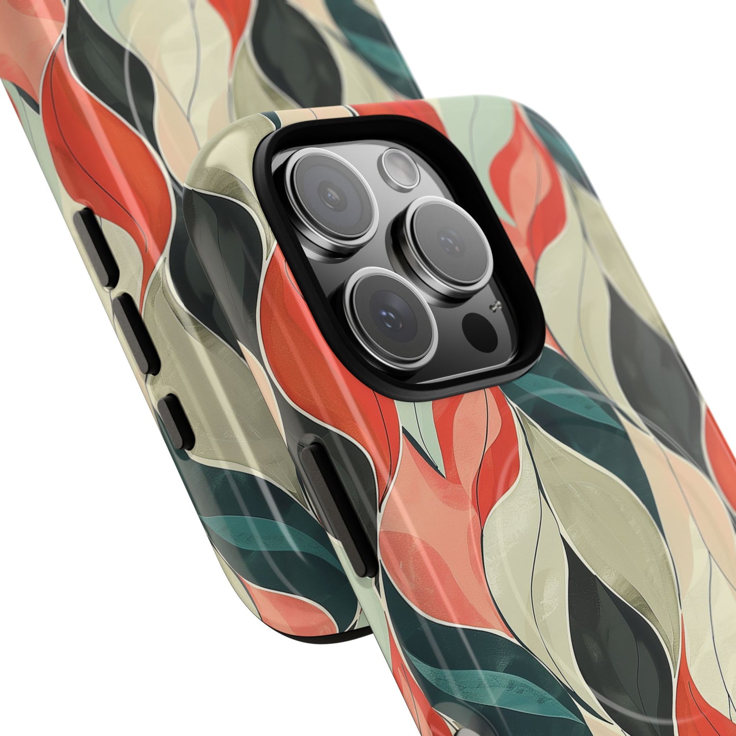 Soft Swirl Floral Tough Magnetic Case