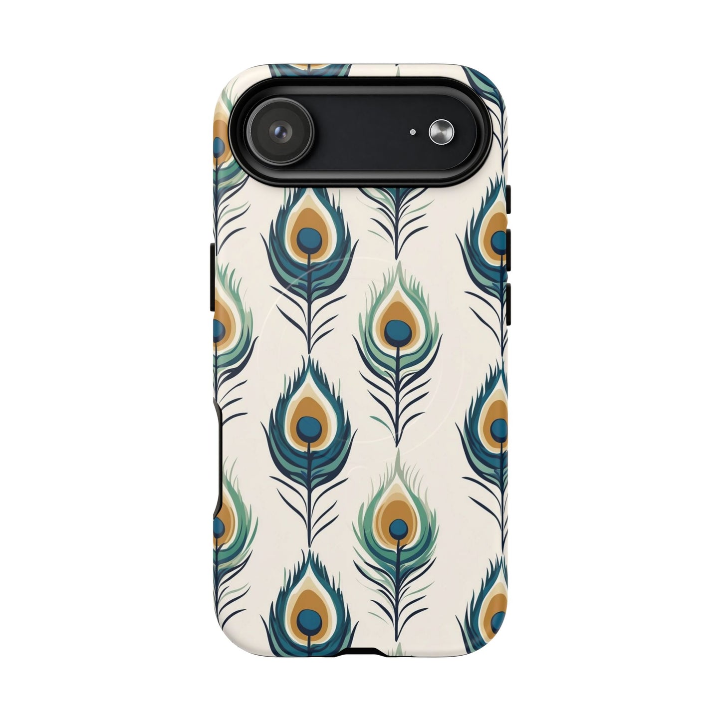 Peacock Feather Phone Tough Magnetic Case