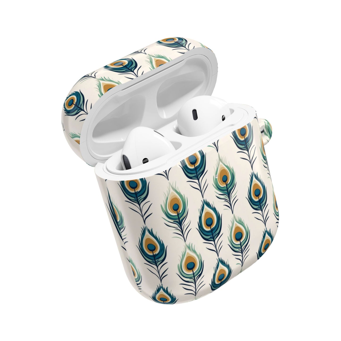 Strutting Peacock Feather AirPod Cases