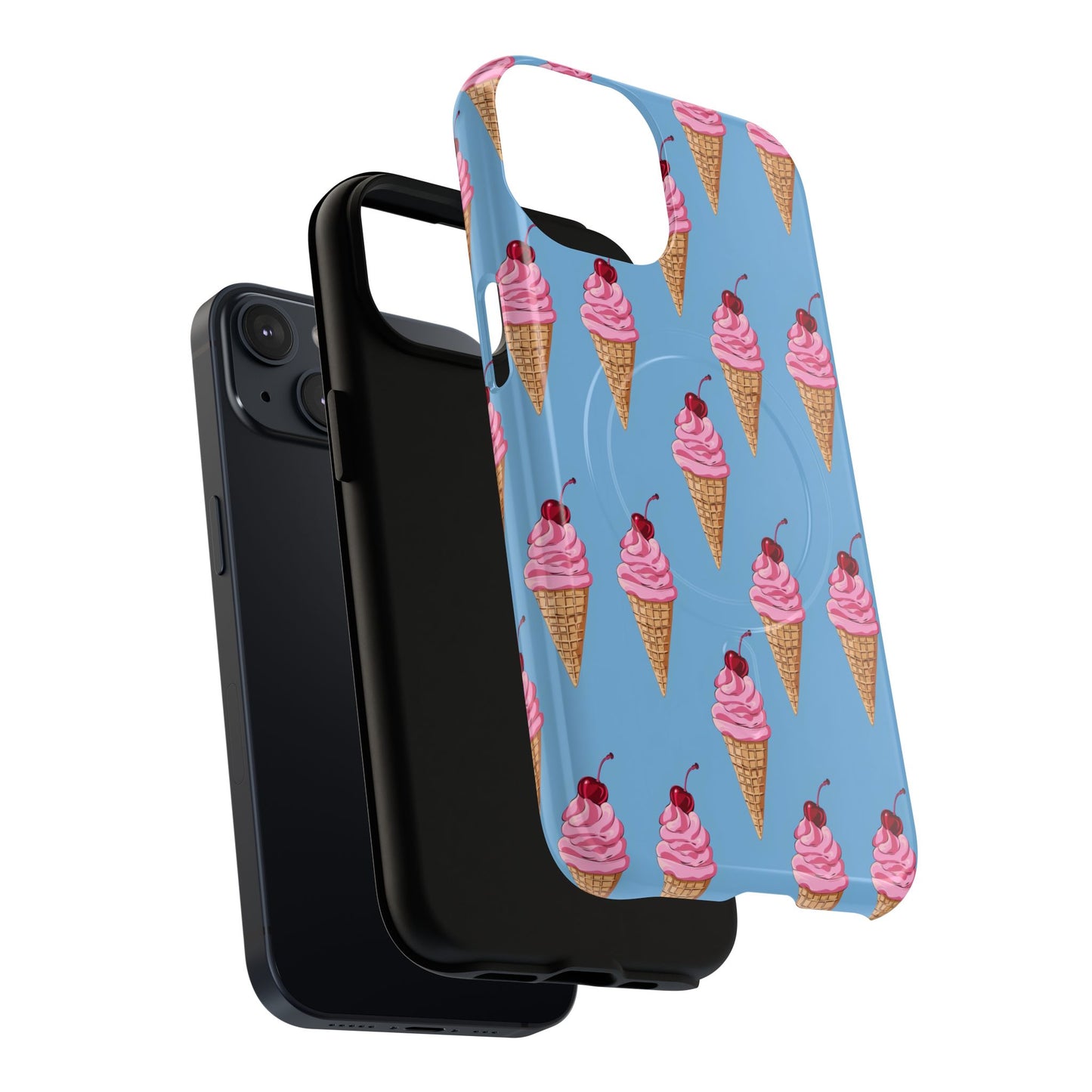 Cherry Swirl Tough Magnetic Phone Case