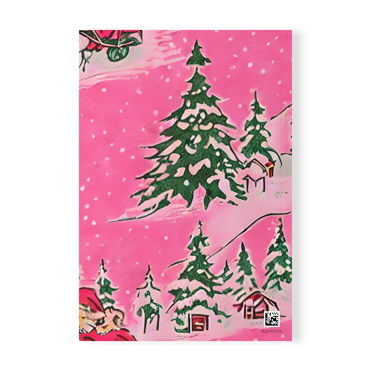 Vintage Christmas Softcover Notebook, A5