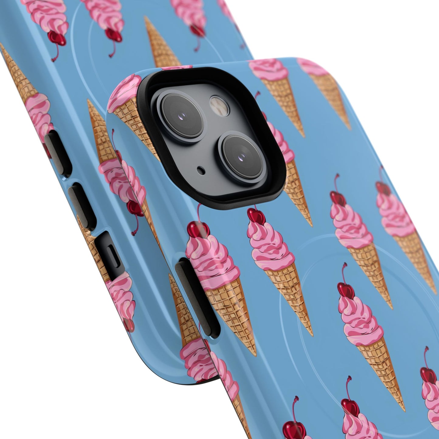 Cherry Swirl Tough Magnetic Phone Case