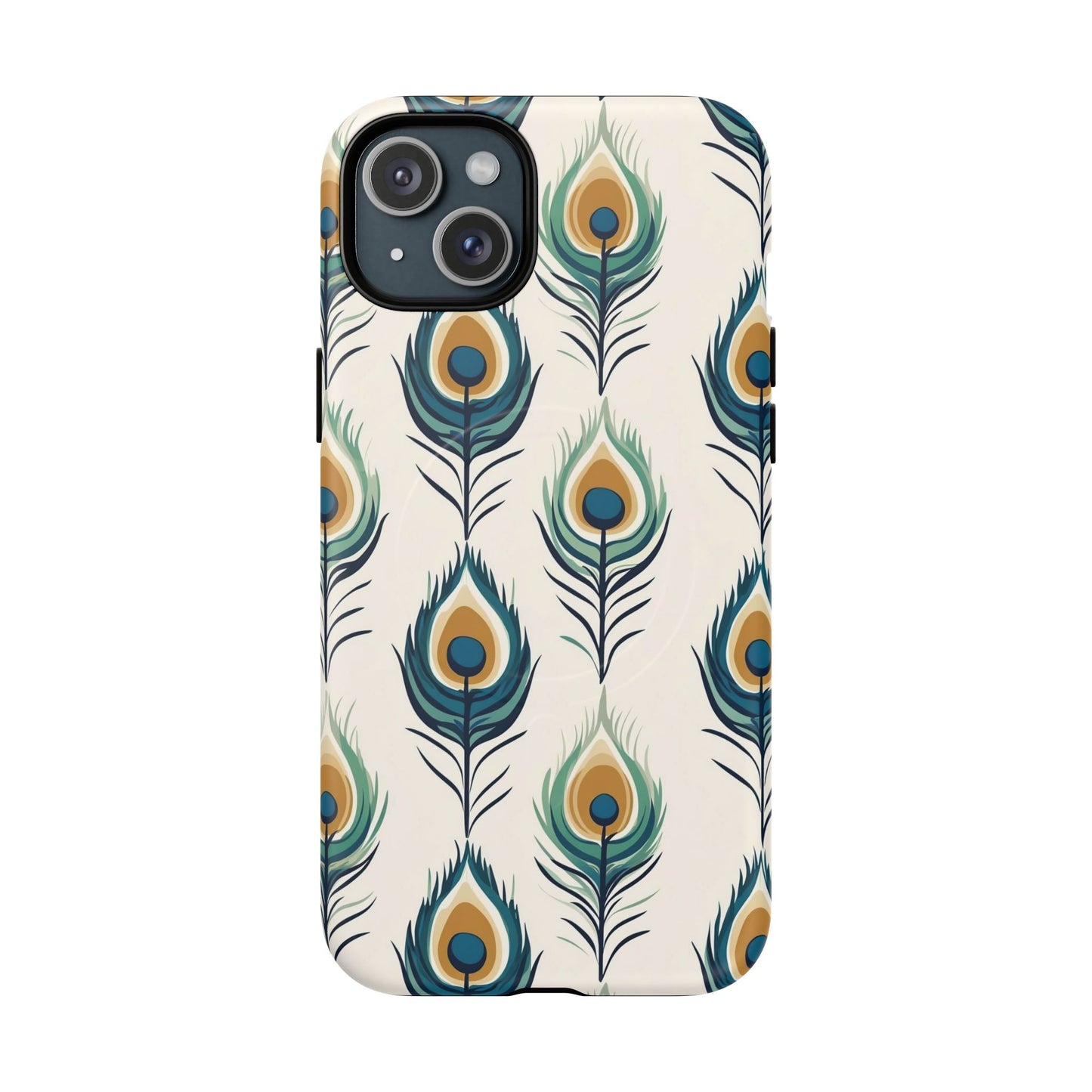 Peacock Feather Phone Tough Magnetic Case