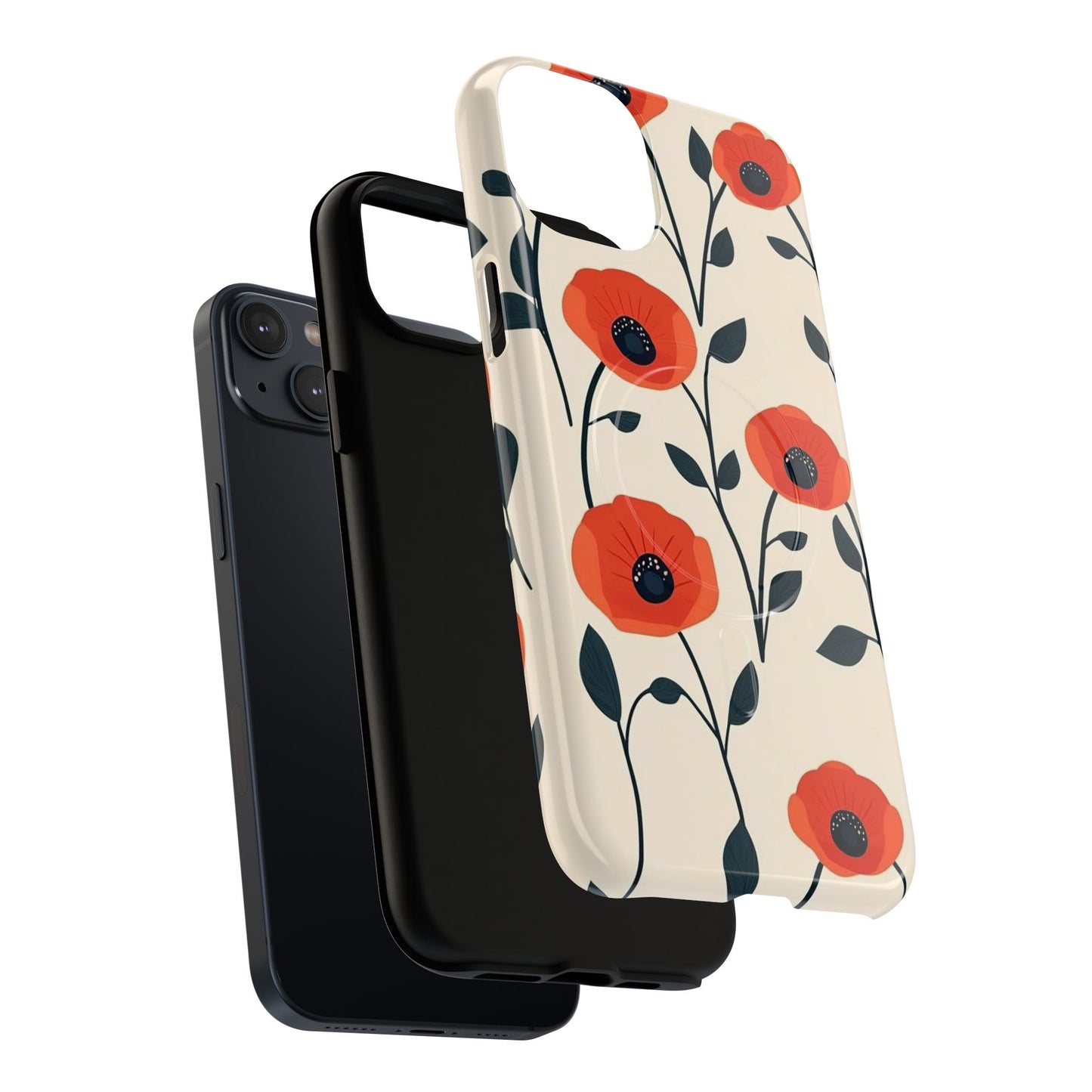 Poppy Fields Tough Magnetic Phone Case