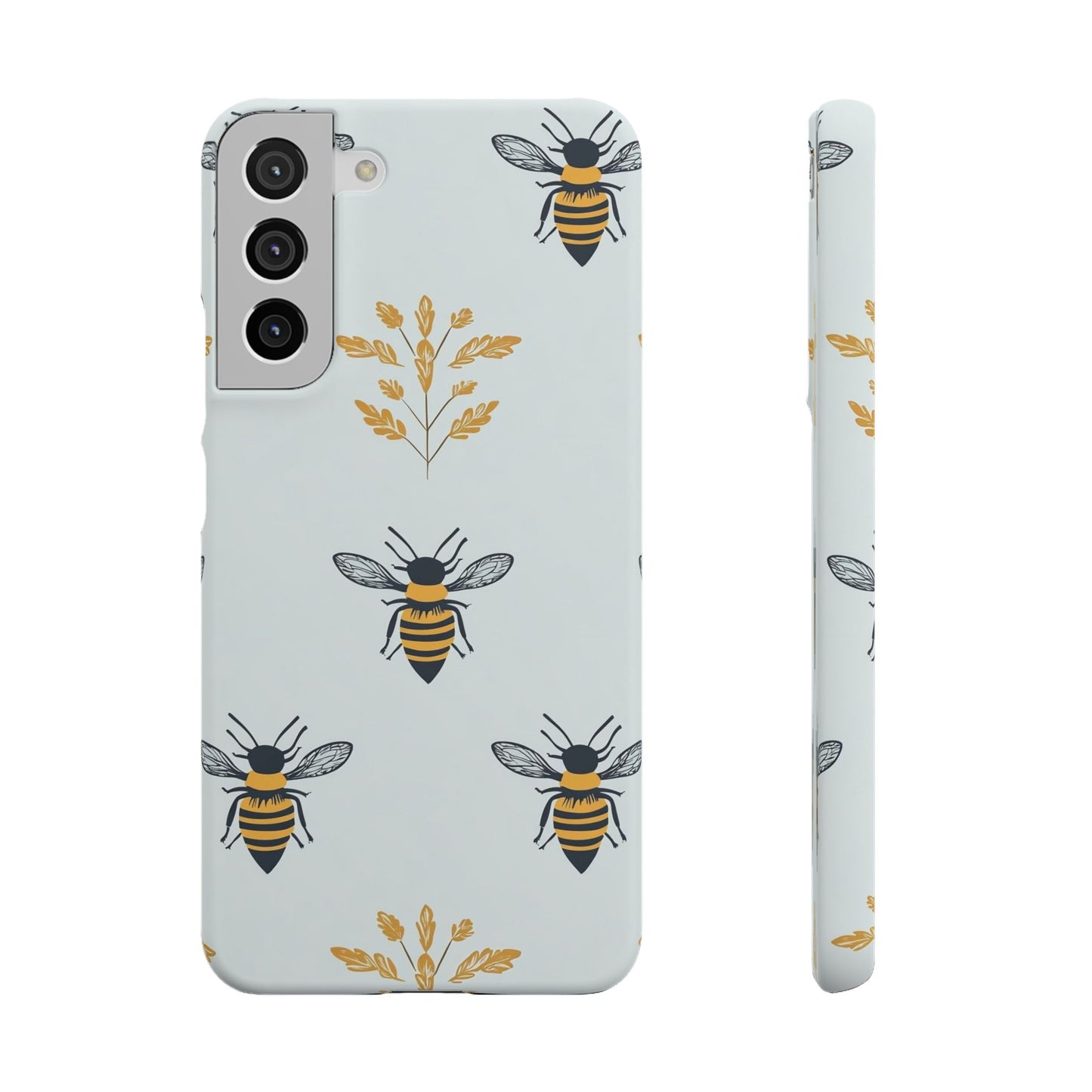 Blue Buzzing Bees Snap Case