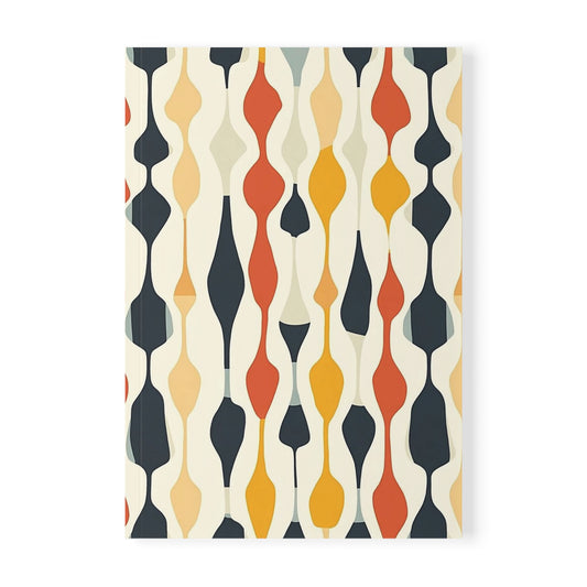 Orbiting Florals Bohemian A5 Softcover Notebook