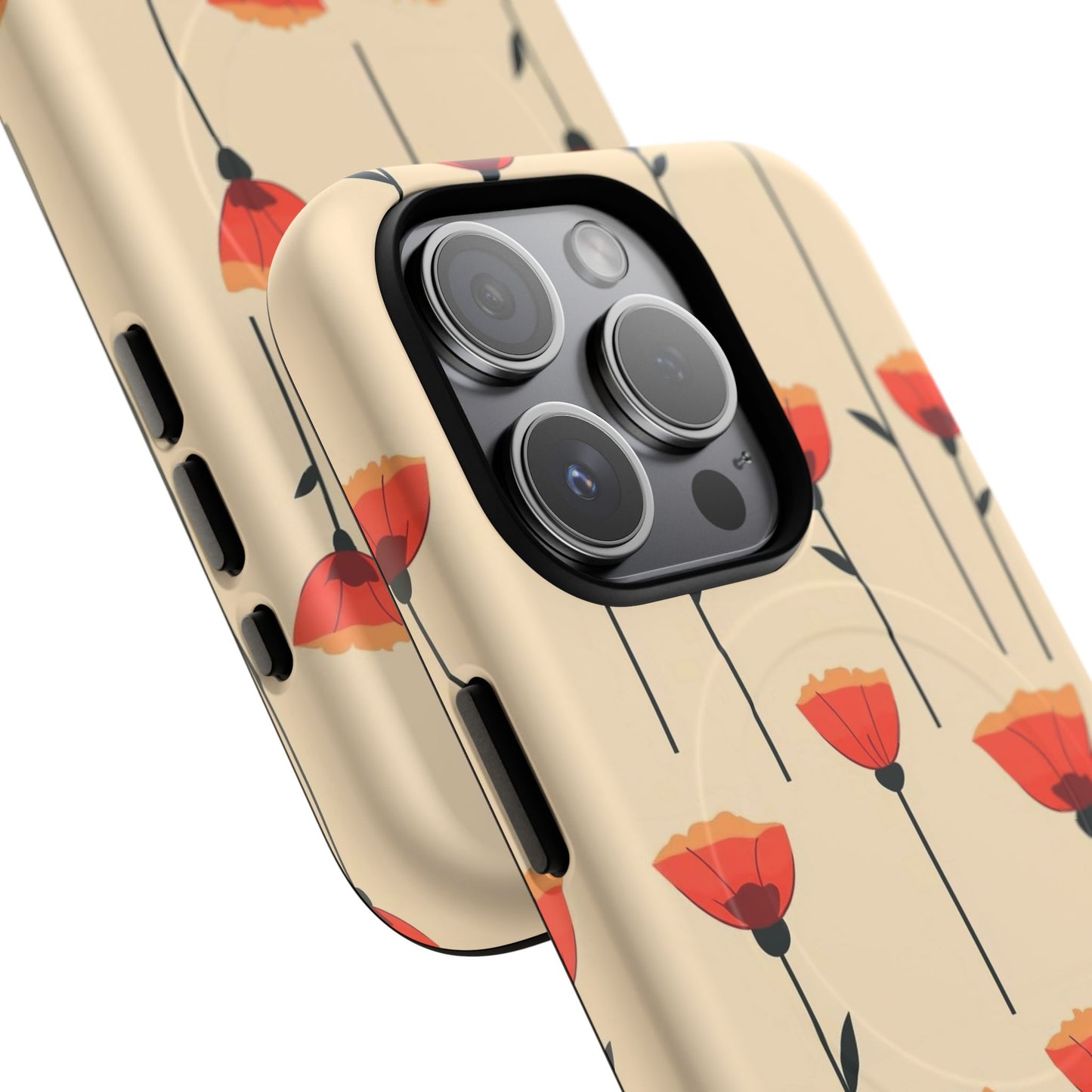 Poppy Line Tough Magnetic Phone Case