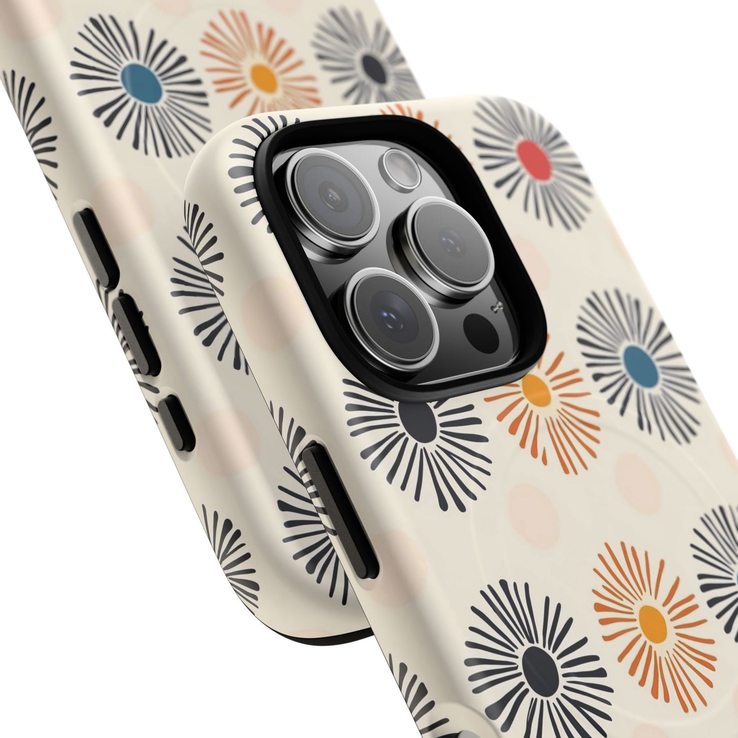 Burstwise Colorful Floral Tough Magnetic Case