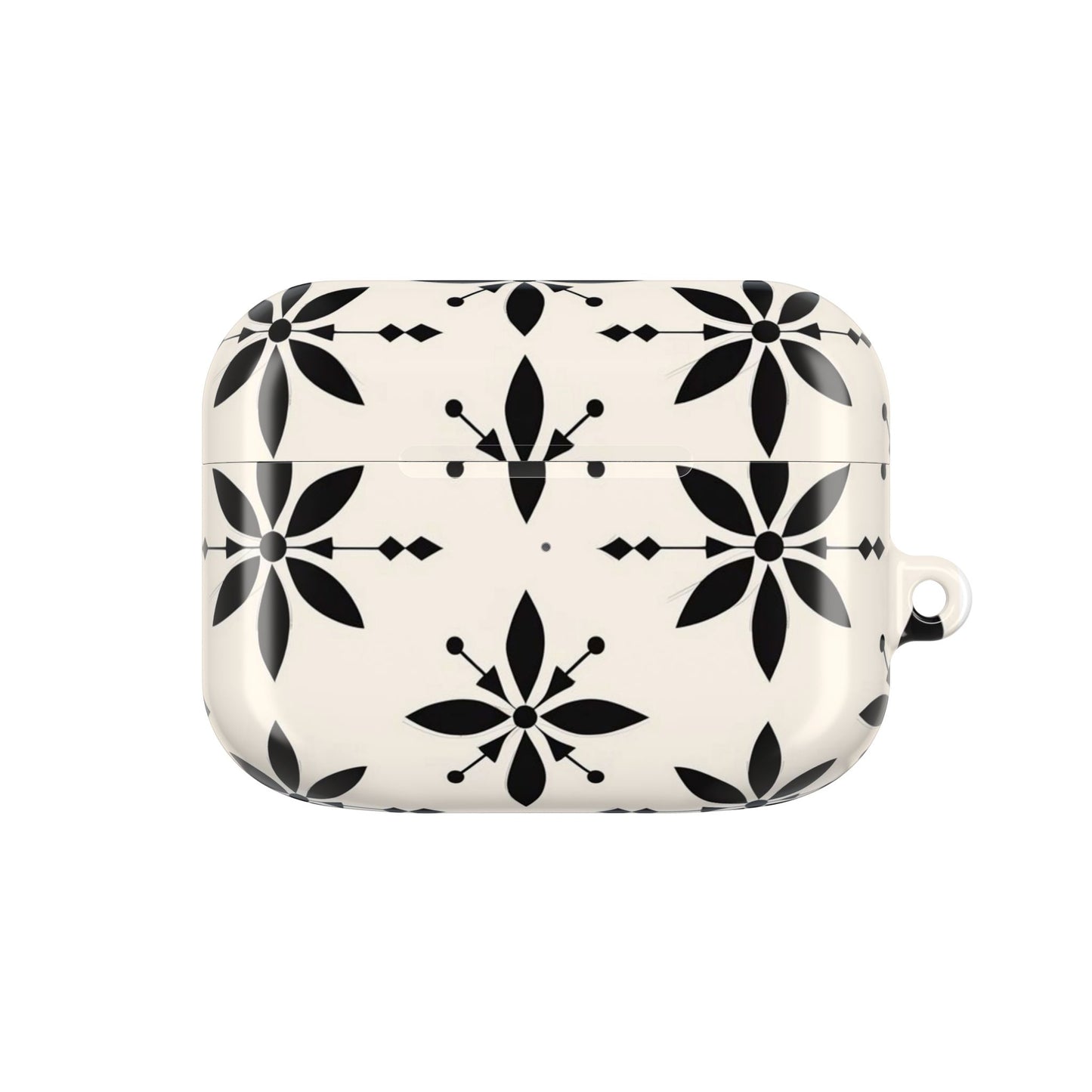 Cream & Black Design AirPod Cases