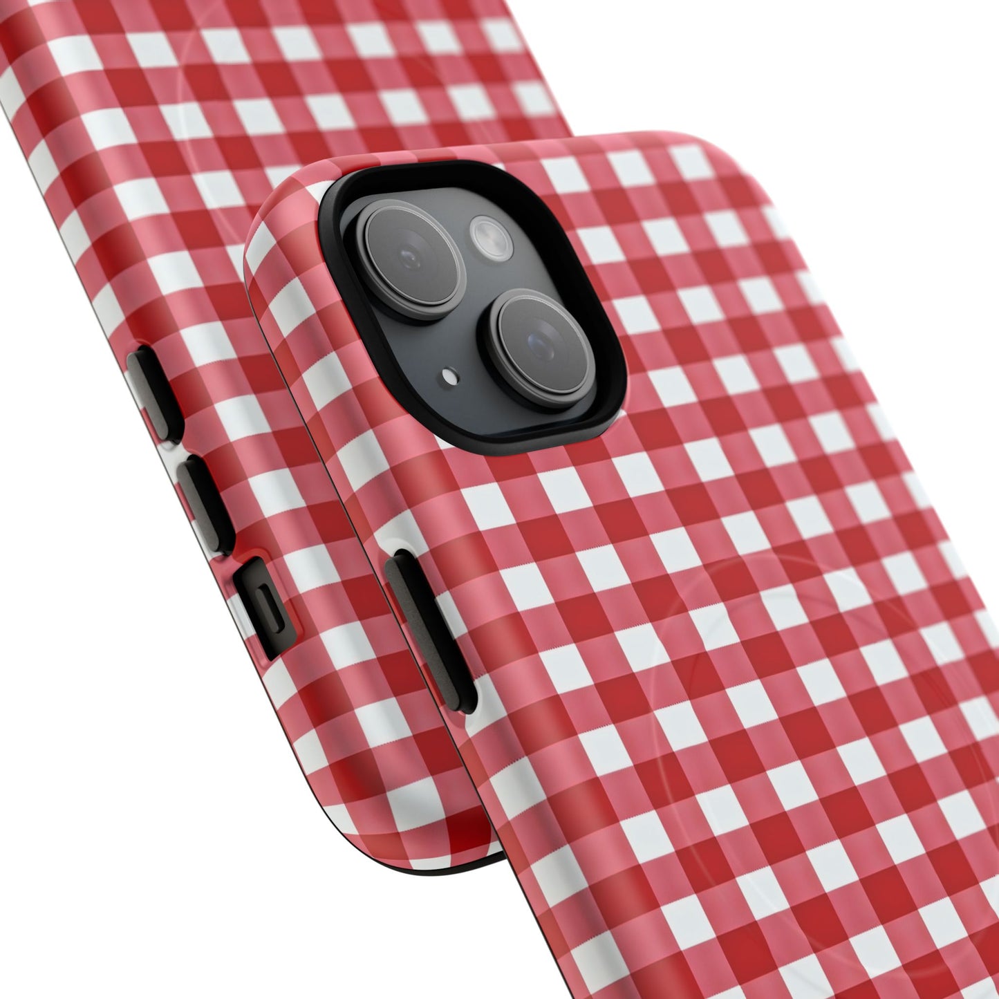 Red Plaid Tough Magnetic Phone Case