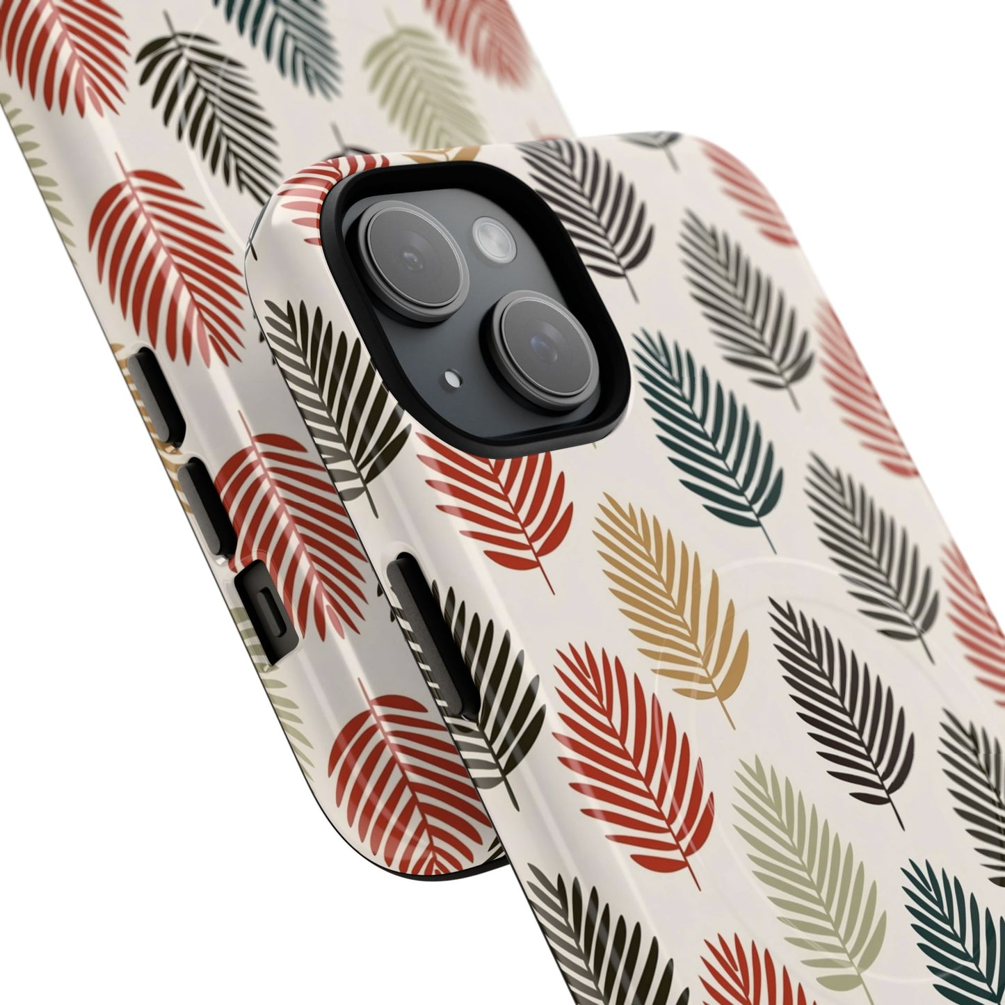 Robuste magnetische Handyhülle mit Herbstlaub-Motiv