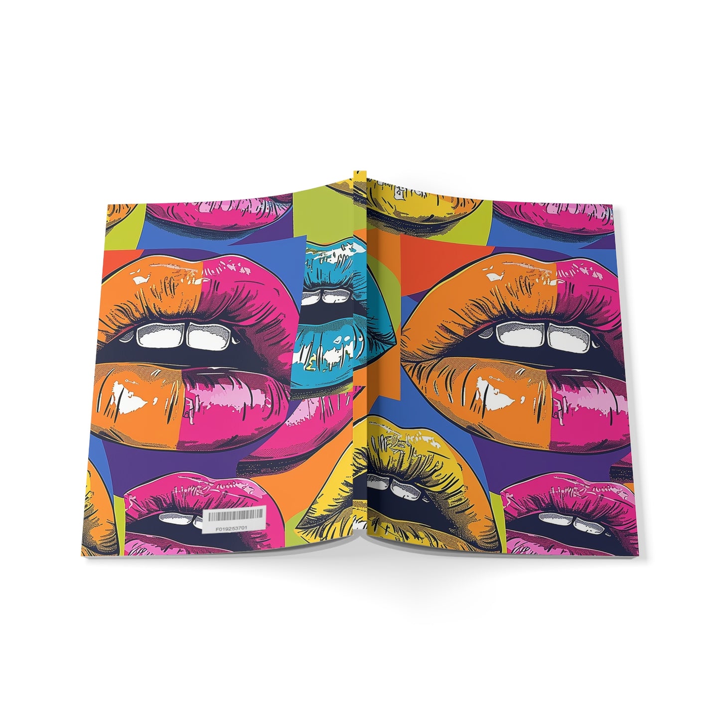 Prism Kiss - Colorful Lips Softcover Notebook A5