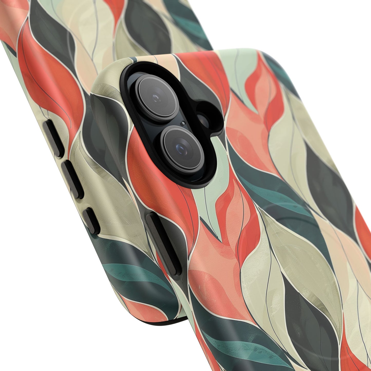 Soft Swirl Floral Tough Magnetic Case