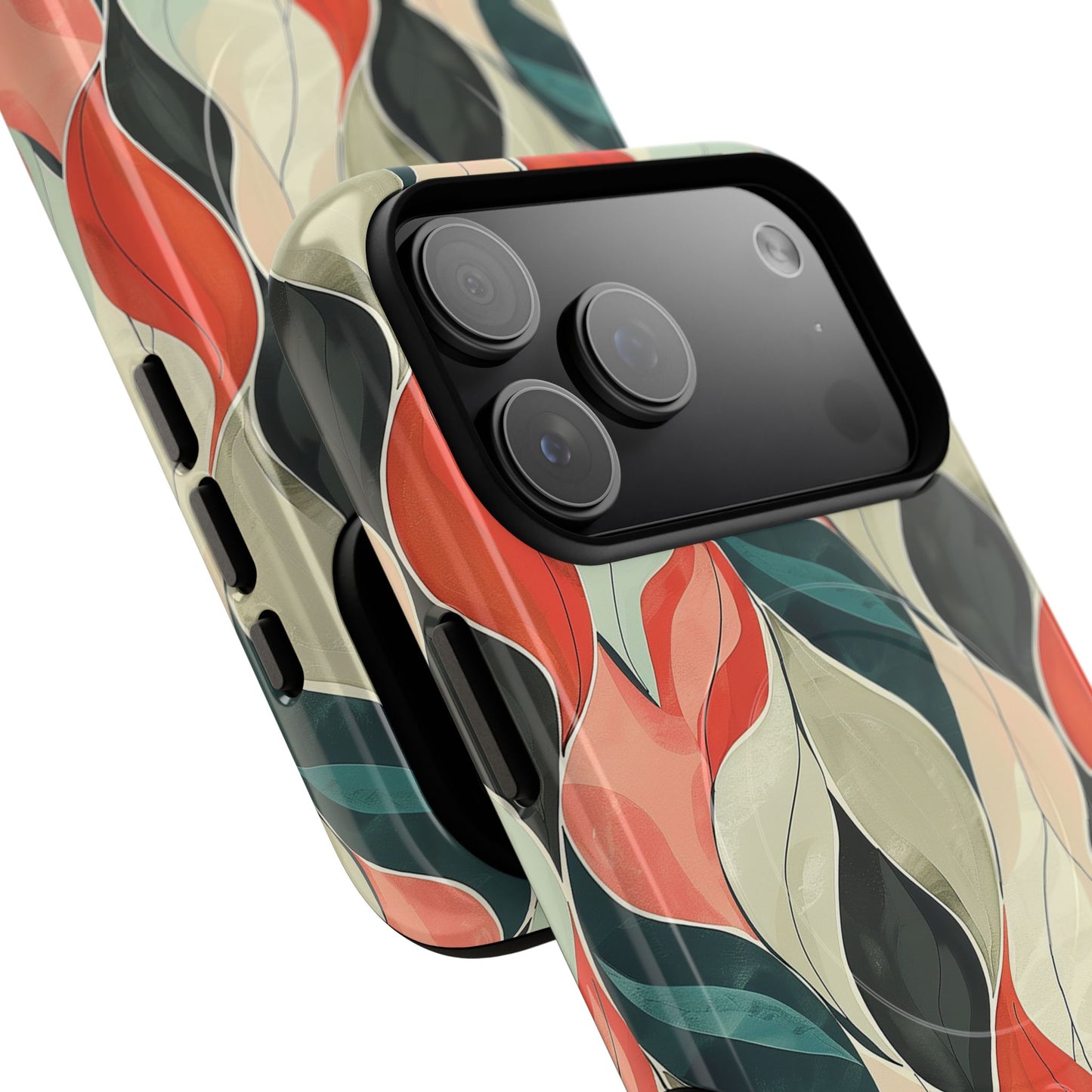 Soft Swirl Floral Tough Magnetic Case