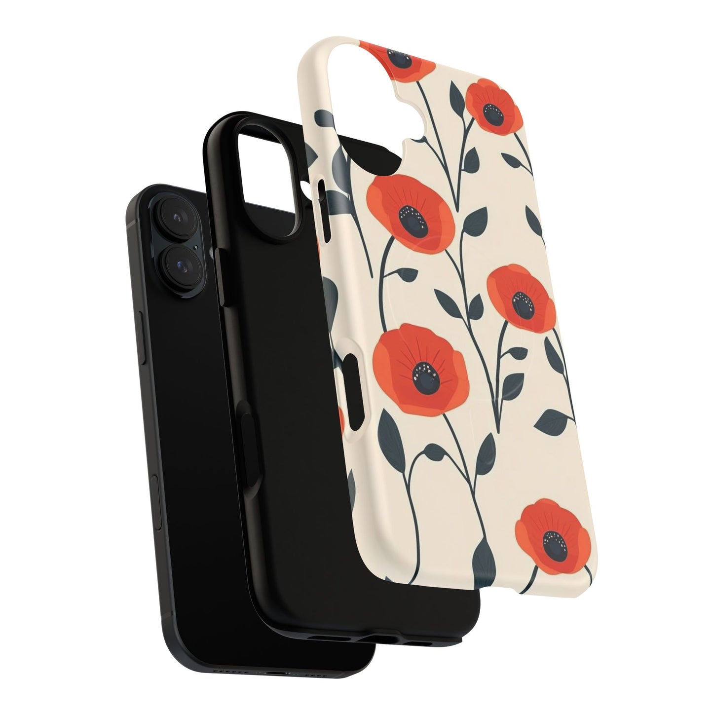 Poppy Fields Tough Magnetic Phone Case
