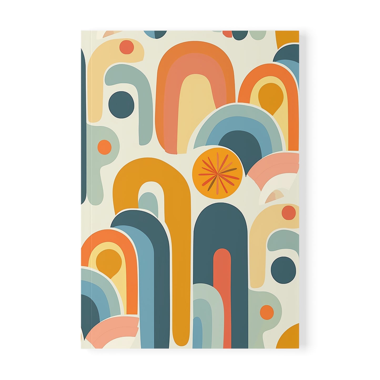 Coral Reverie Colorful Softcover Notebook A5