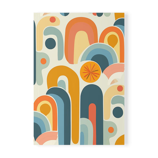 Coral Reverie Colorful Softcover Notebook A5