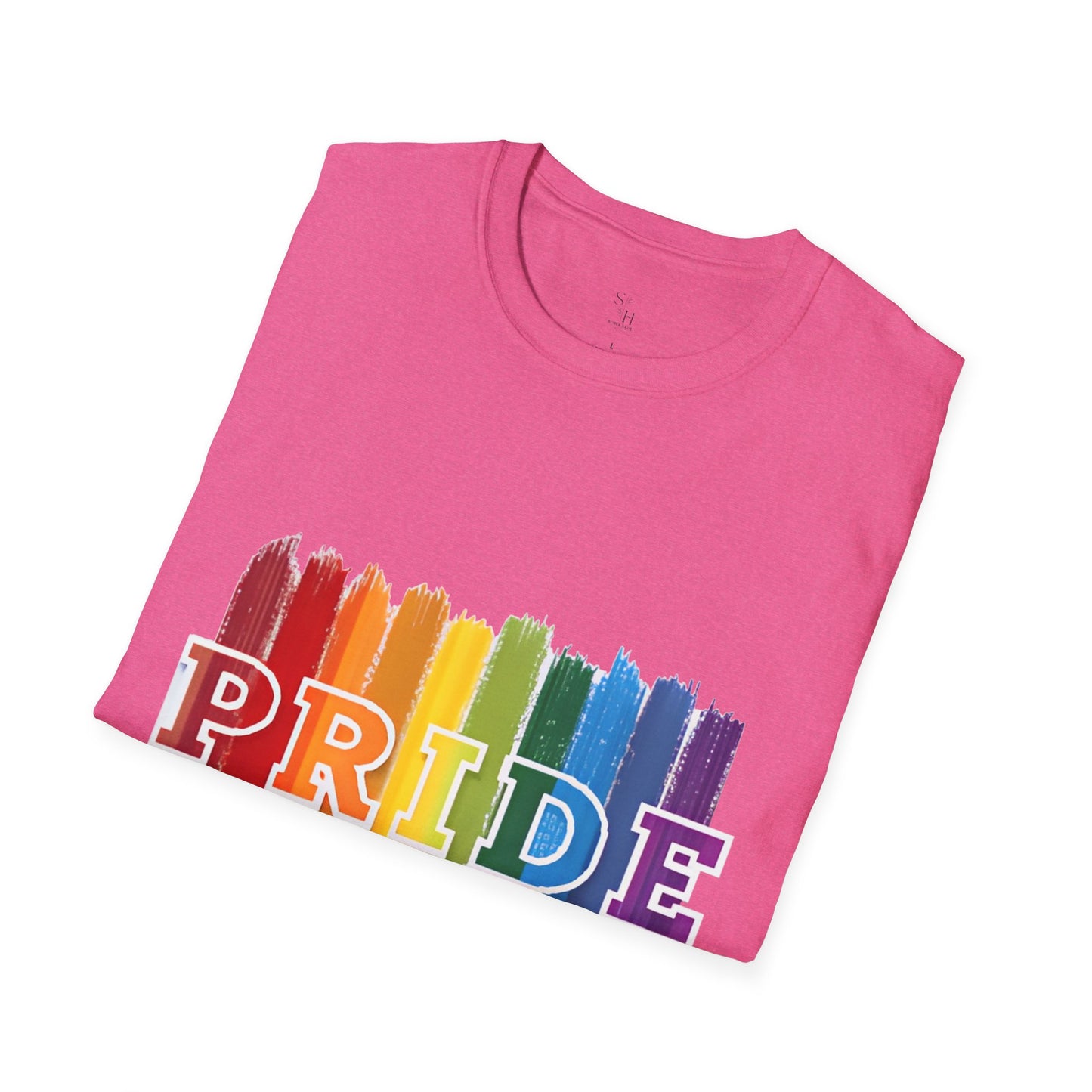 Pride Rainbow Stripes & Fingerprint T-Shirt