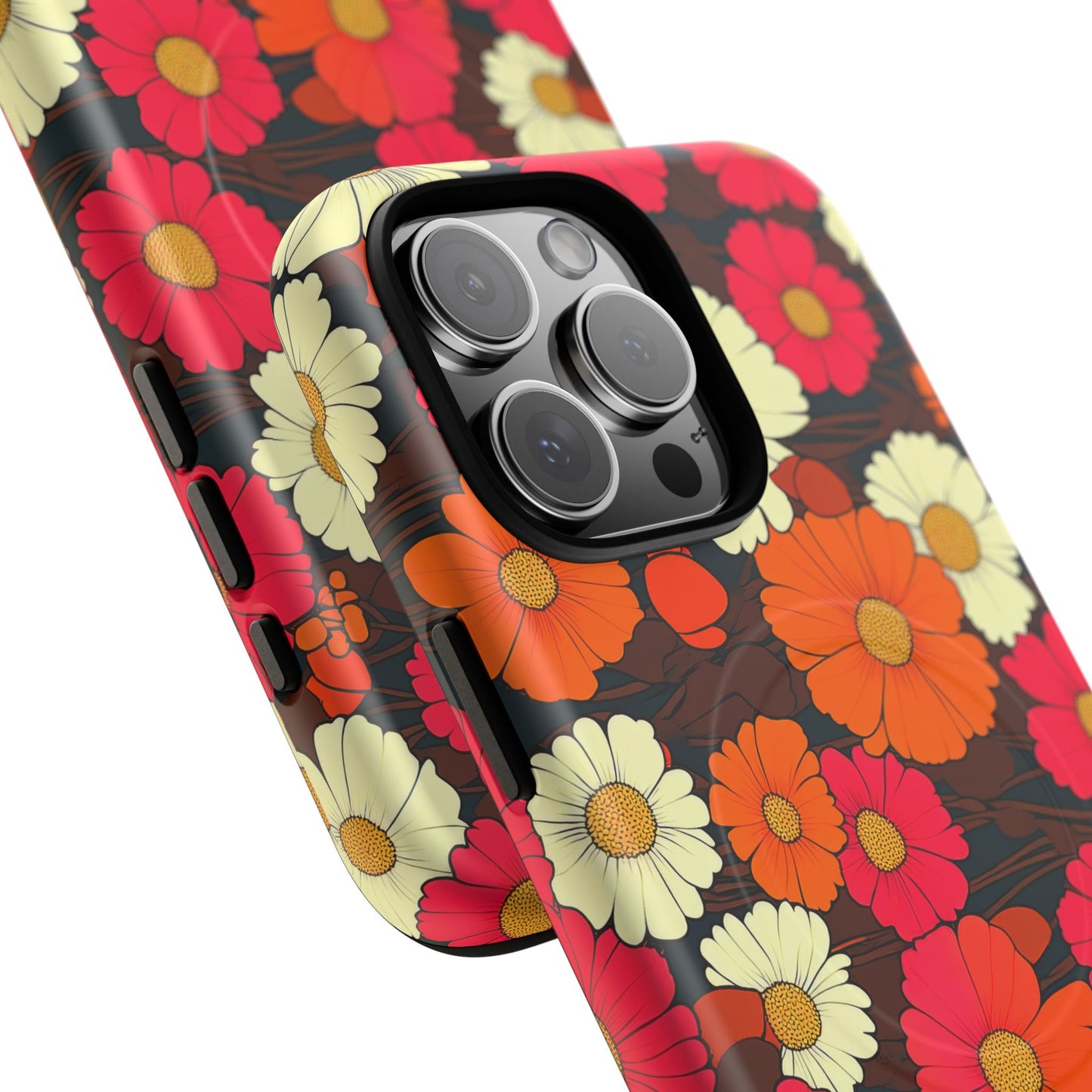 Flower Power Vintage Phone Tough Magnetic Case