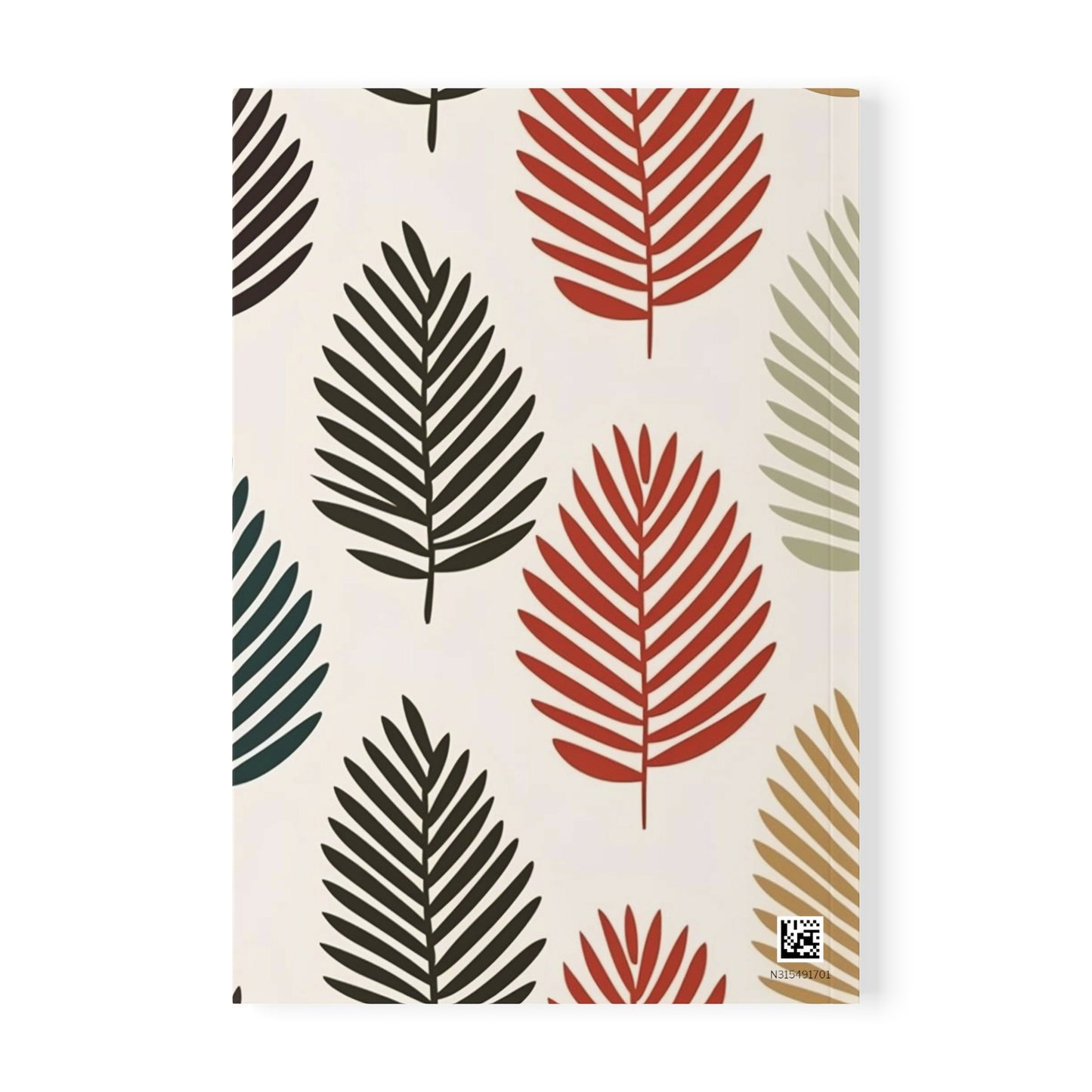 Bohemian Leaves Softcover Notebook A5