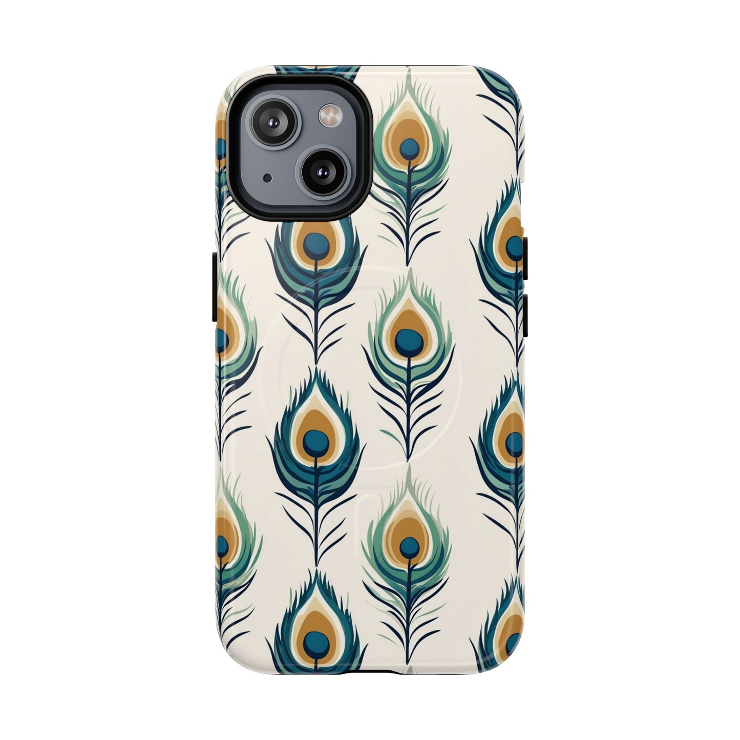 Peacock Feather Phone Tough Magnetic Case