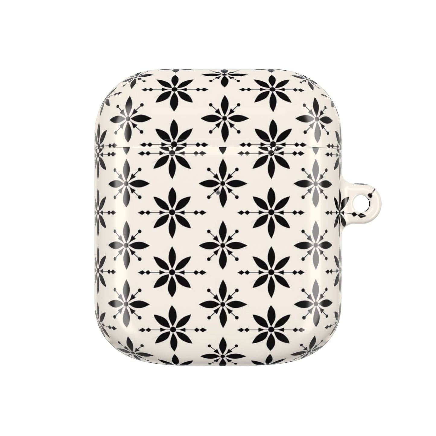 Cream & Black Design AirPod Cases
