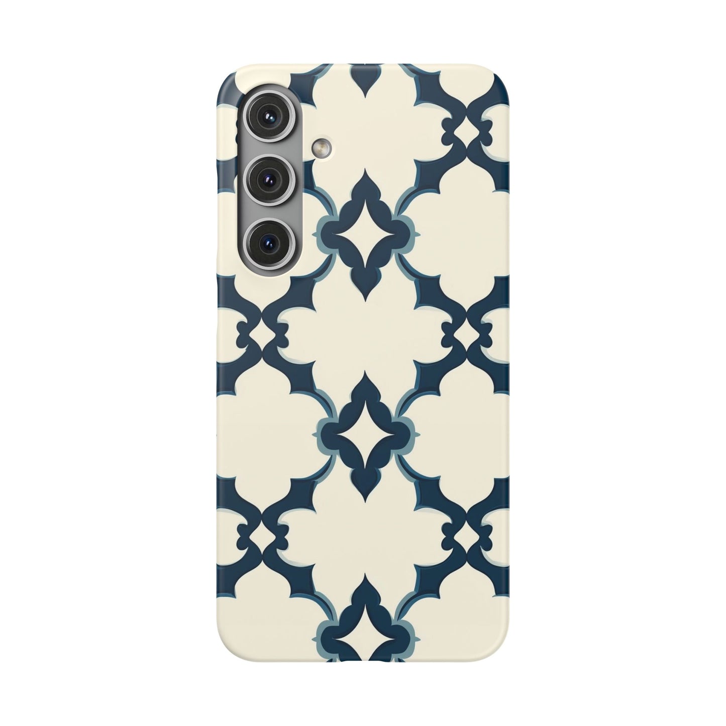 Midnight Quatrefoil Snap Case
