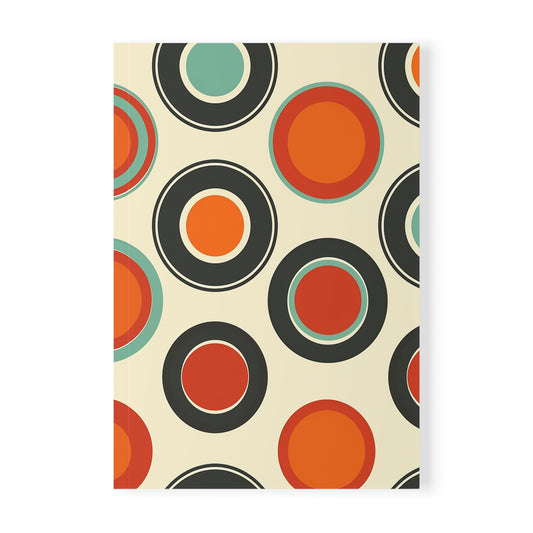 Retro Verse - Circle Softcover Notebook, A5
