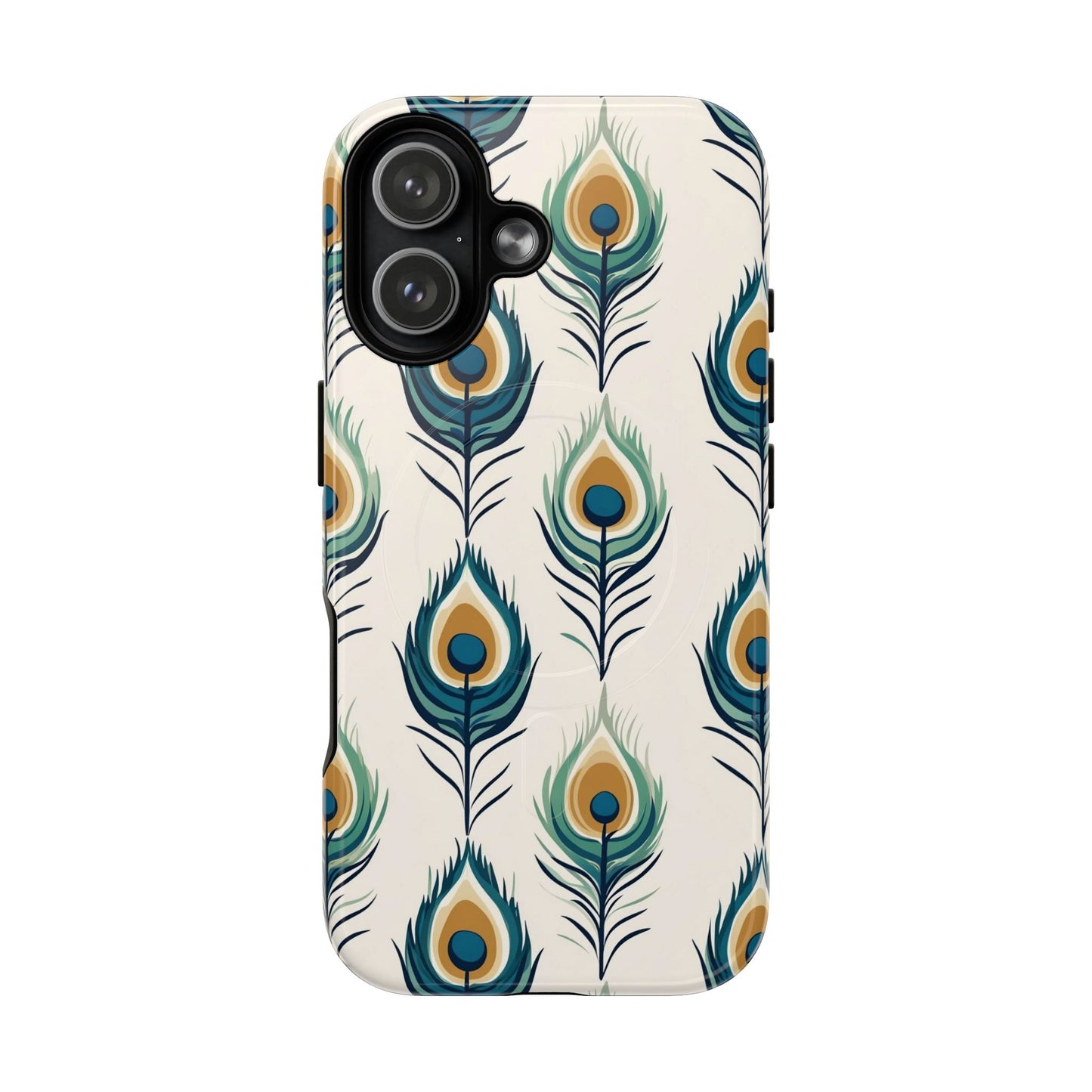 Peacock Feather Phone Tough Magnetic Case