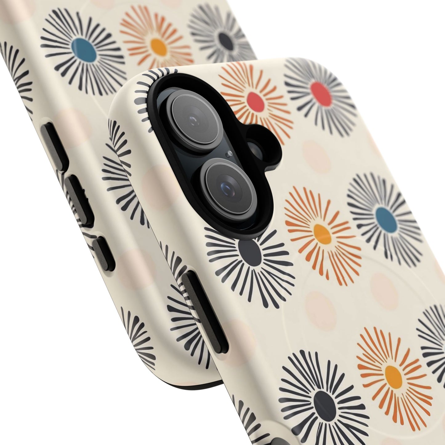 Burstwise Colorful Floral Tough Magnetic Case