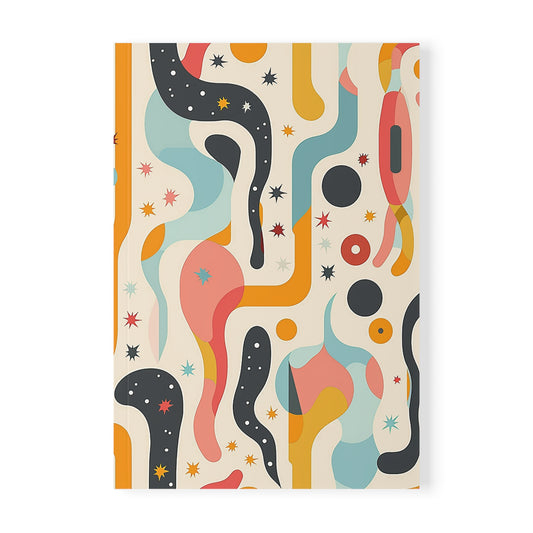 Bubble Verse Colorful Abstract A5 Notebook