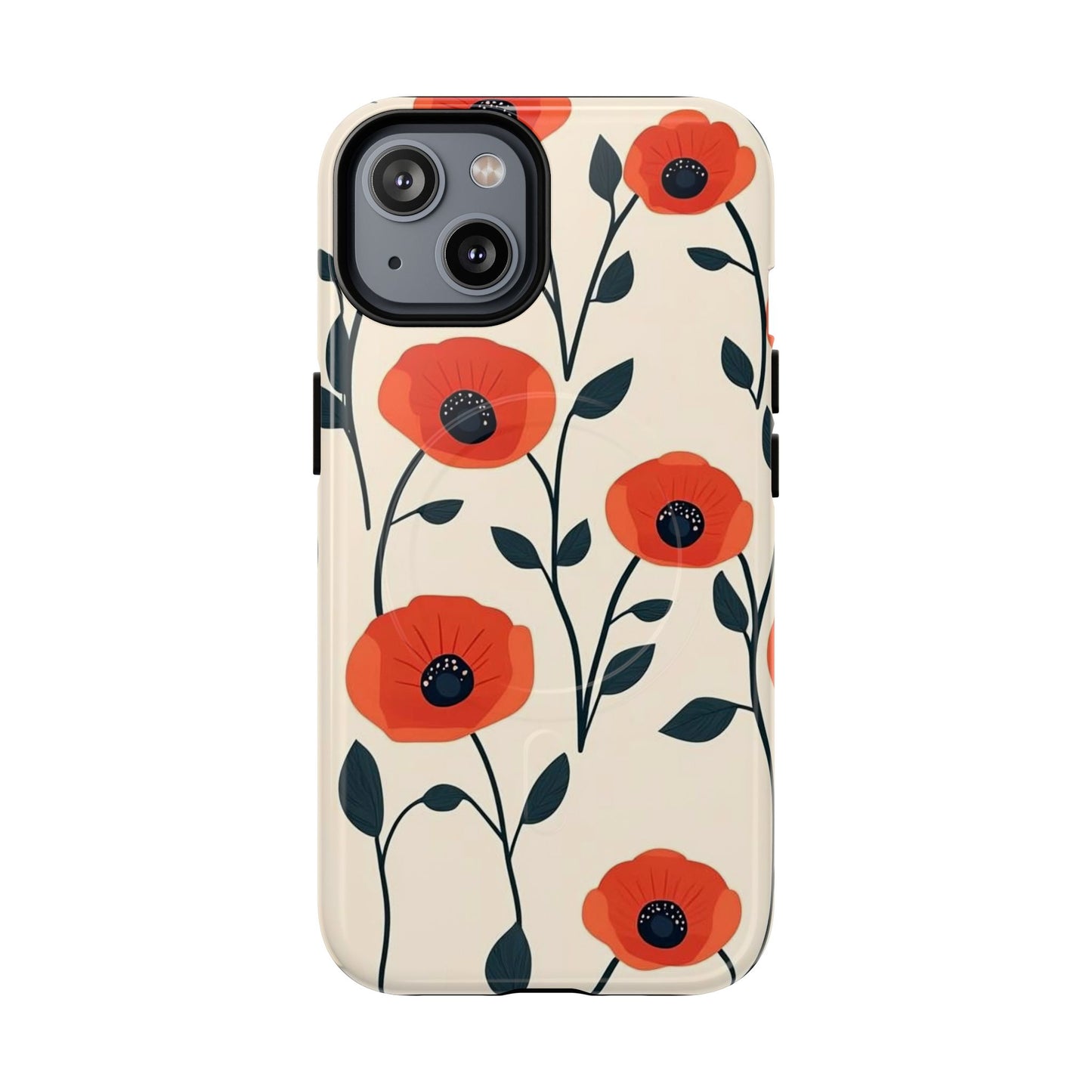 Poppy Fields Tough Magnetic Phone Case