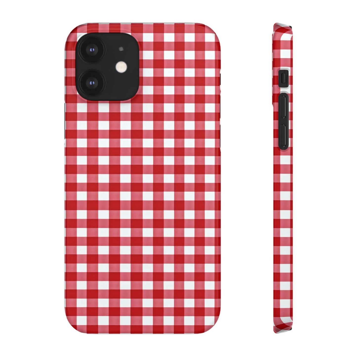 Red Plaid Snap Phone Case